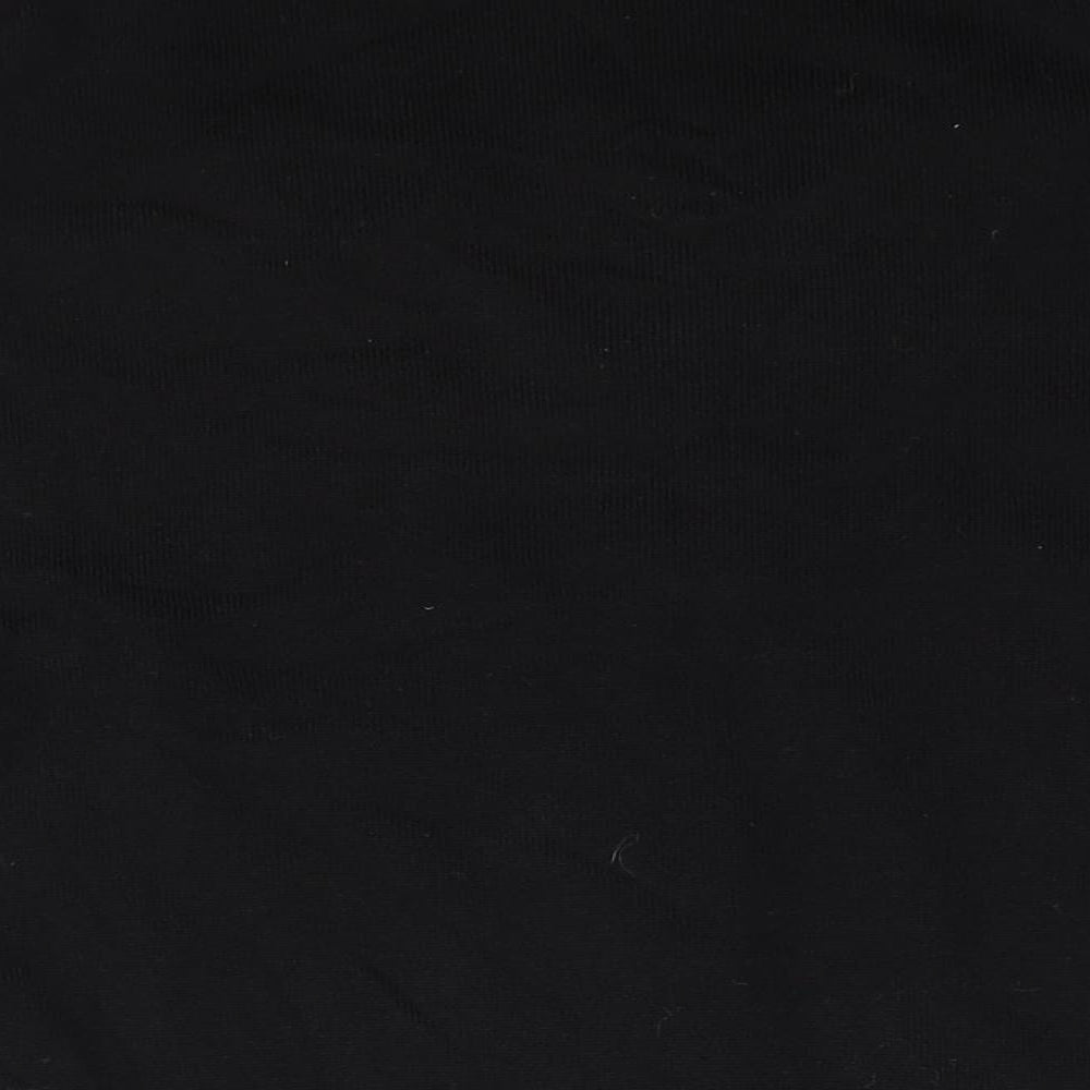 Wardrobe Womens Black V-Neck Acrylic Pullover Jumper Size 16 - Satin Lace Detail Size 16-18