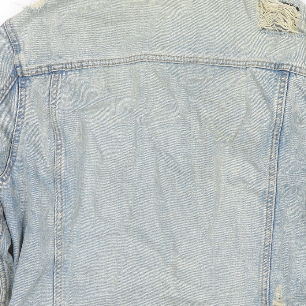 New Look Womens Blue Jacket Size 8 Button