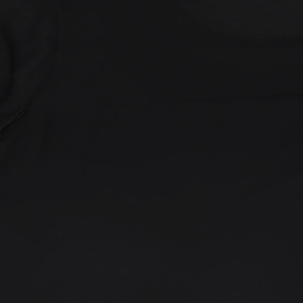 Nouvelle Womens Black Polyester Basic Blouse Size 16 Scoop Neck