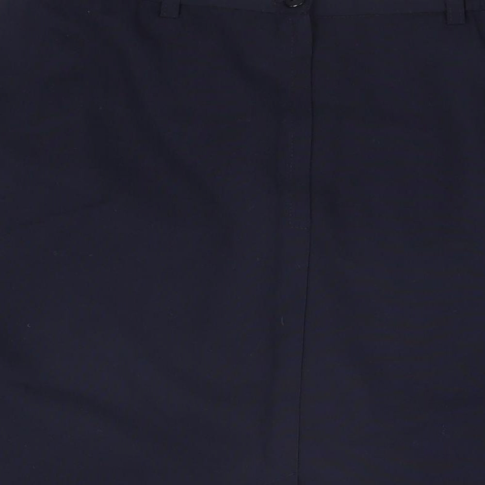 Paul Seperates Womens Blue Polyester Straight & Pencil Skirt Size 12 Zip