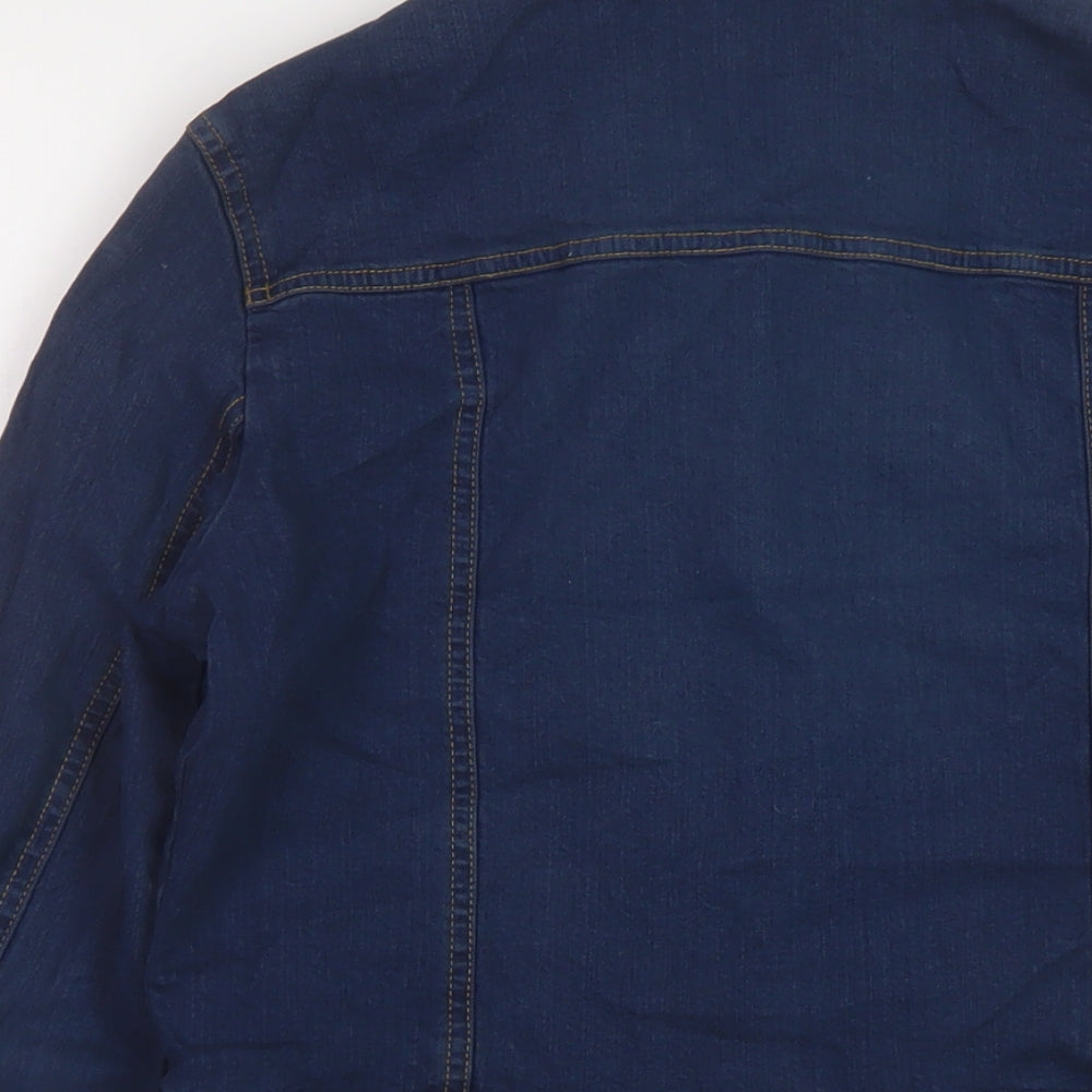 Marks & Spencer Womens Blue Jacket Size 10 Button