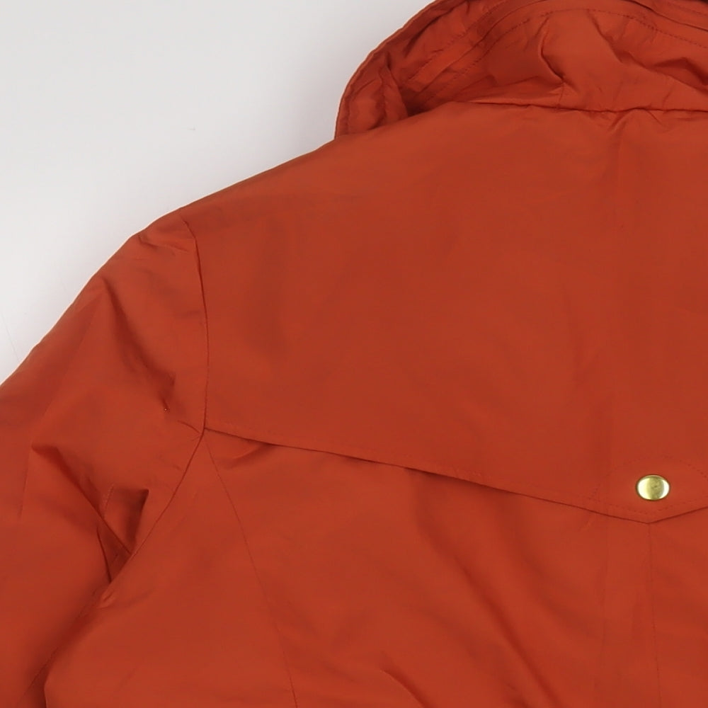 Marks & Spencer Womens Orange Jacket Size 14 Zip