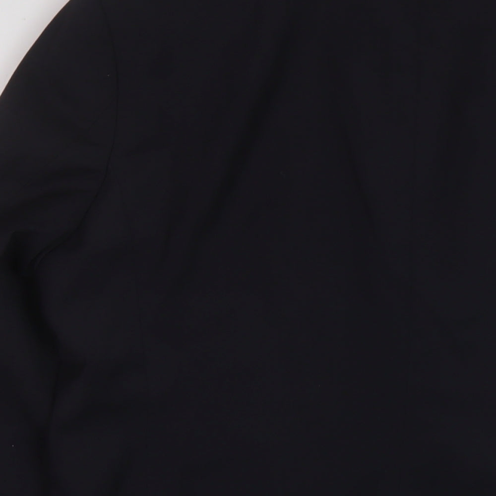 Oscar Jacobson Mens Black Polyester Jacket Suit Jacket Size 42 Regular