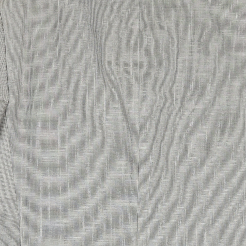 Marks & Spencer Mens Grey Wool Jacket Suit Jacket Size 40 Regular - Inside Pockets