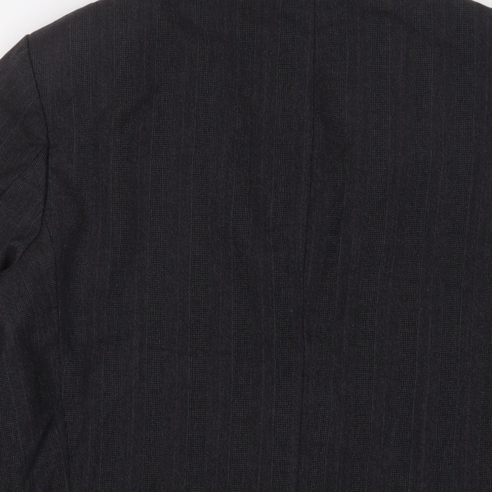 Marks & Spencer Mens Grey Wool Jacket Suit Jacket Size 40 Regular - Inside Pockets