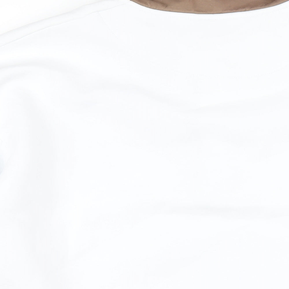 ASOS Mens White Cotton Pullover Sweatshirt Size S