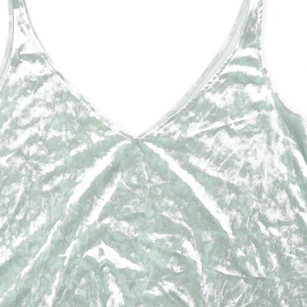 H&M Womens Green Polyester Camisole Tank Size S V-Neck