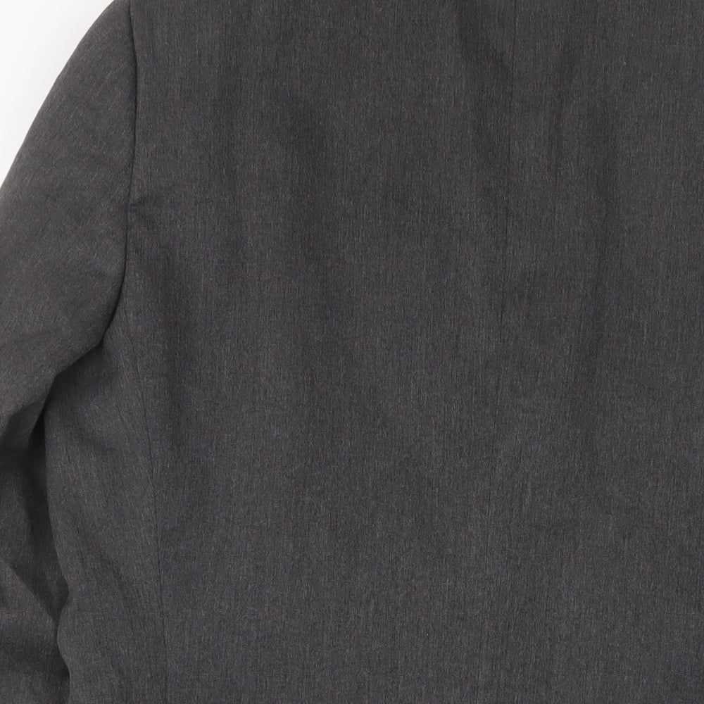 Marks & Spencer Mens Grey Polyester Jacket Suit Jacket Size 38 Regular - Inside Pockets