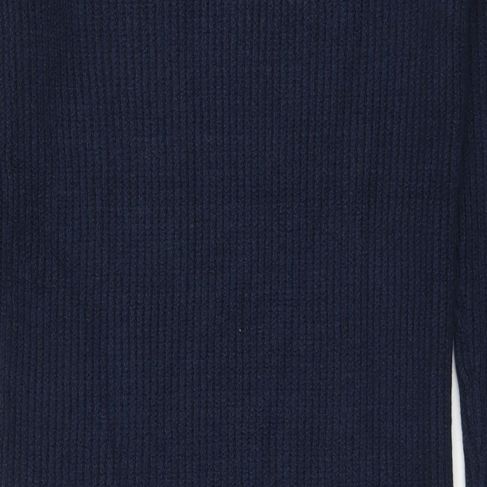 Marks & Spencer Womens Blue Polyester Jumper Dress Size XS Round Neck Pullover