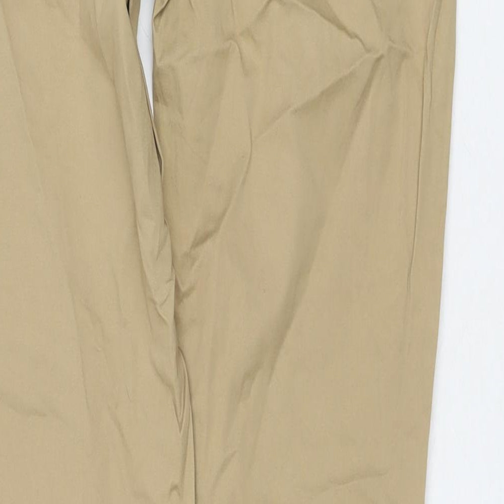 Gap Womens Beige Cotton Trousers Size 8 L31 in Regular Zip
