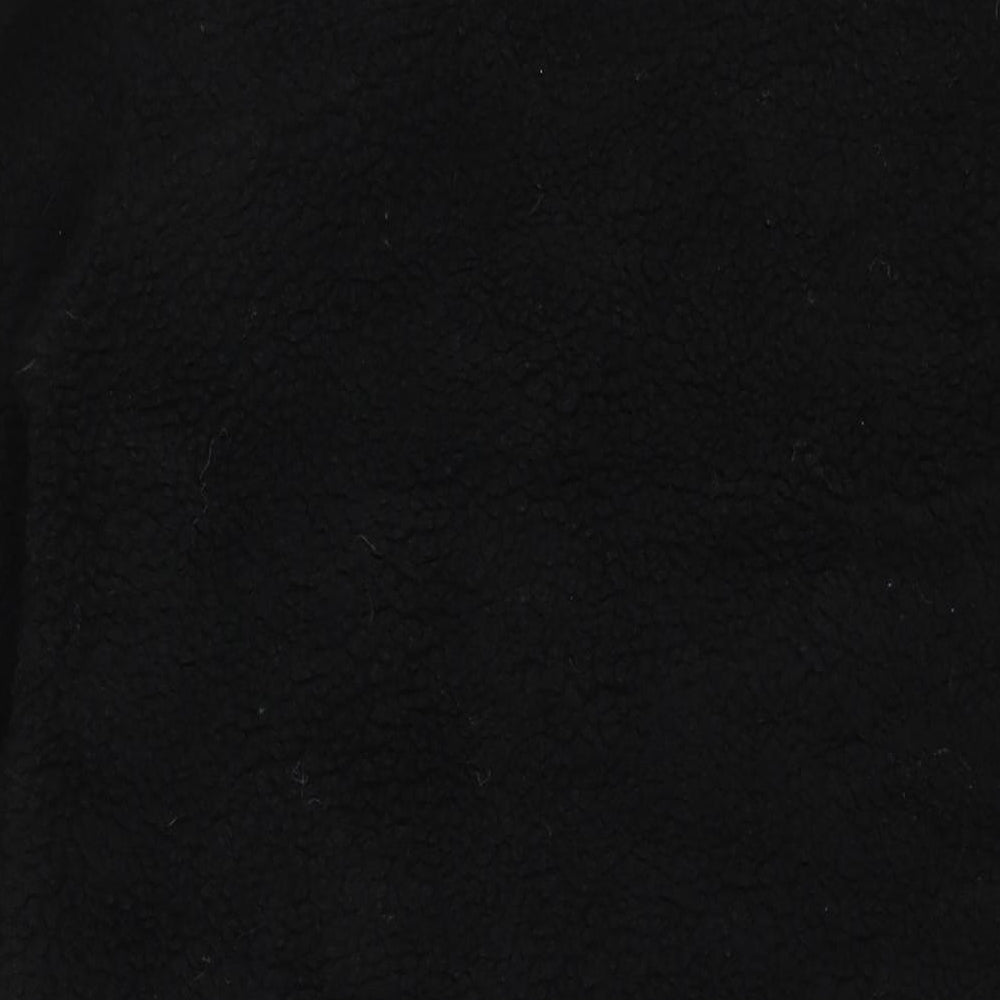 PRETTYLITTLETHING Womens Black Overcoat Coat Size 4 Button
