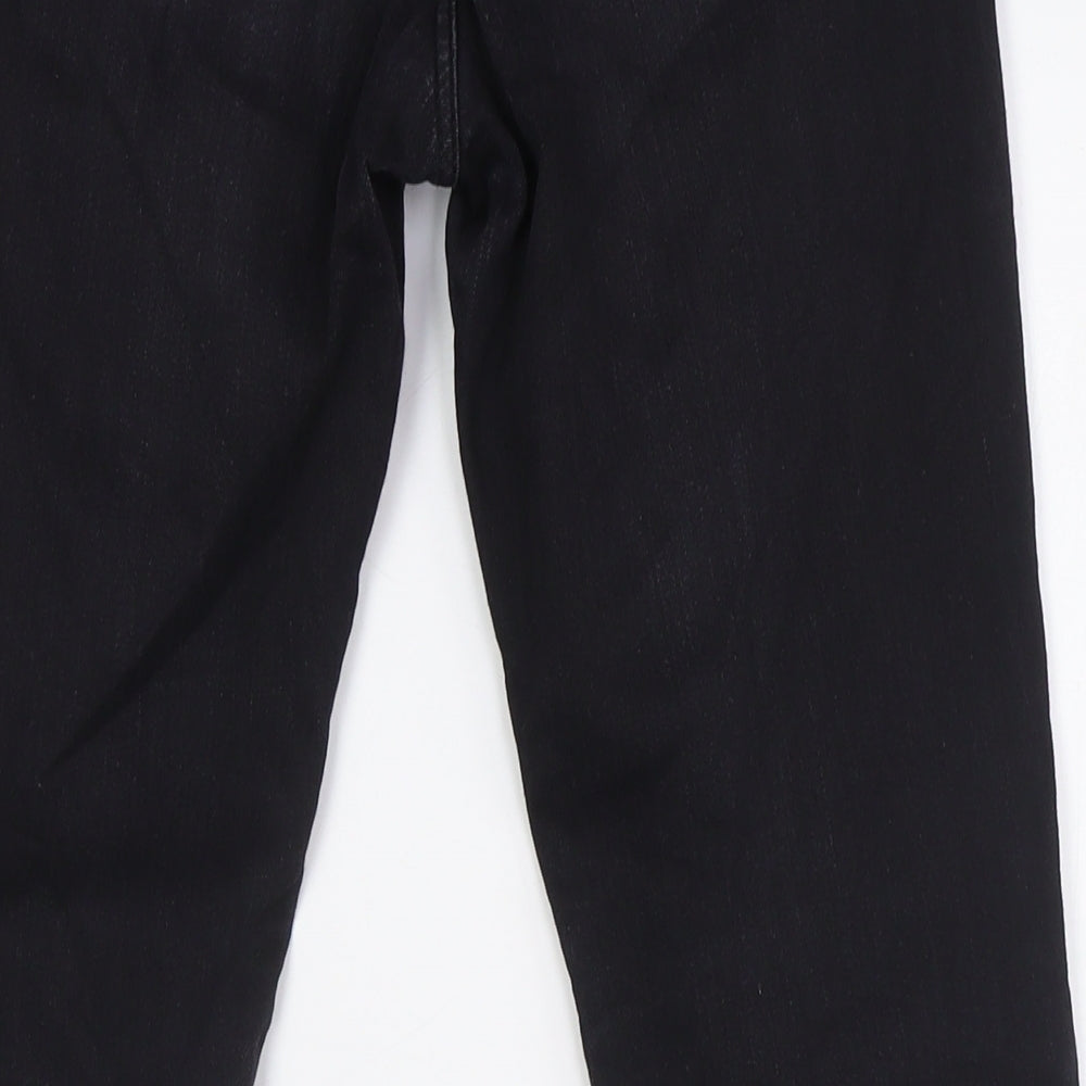Lee Womens Black Cotton Skinny Jeans Size 27 in L30 in Regular Zip