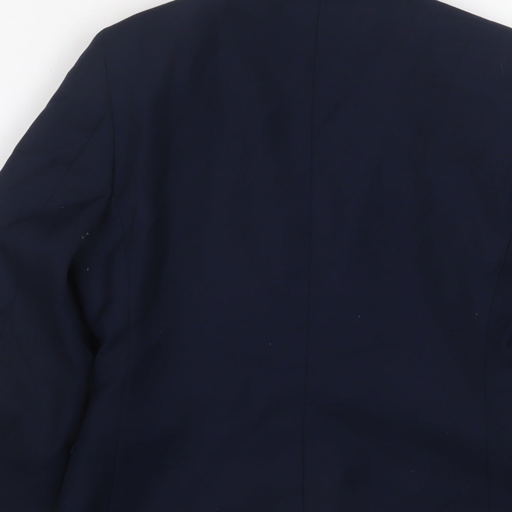 Duck & Dodge Boys Blue Jacket Blazer Size 7 Years Button