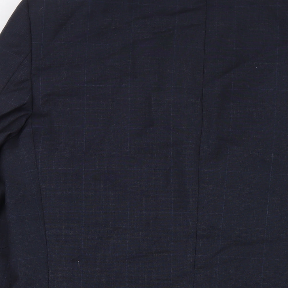 Marks & Spencer Mens Blue Polyester Jacket Suit Jacket Size 40 Regular