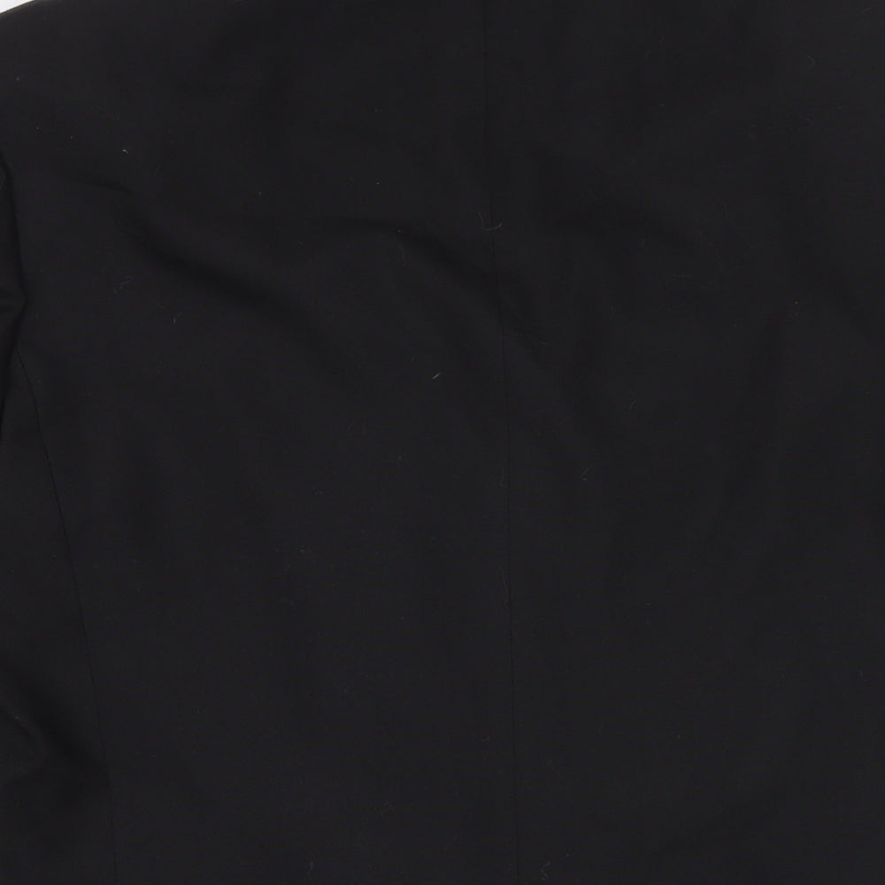 Marks & Spencer Mens Black Polyester Jacket Suit Jacket Size 38 Regular