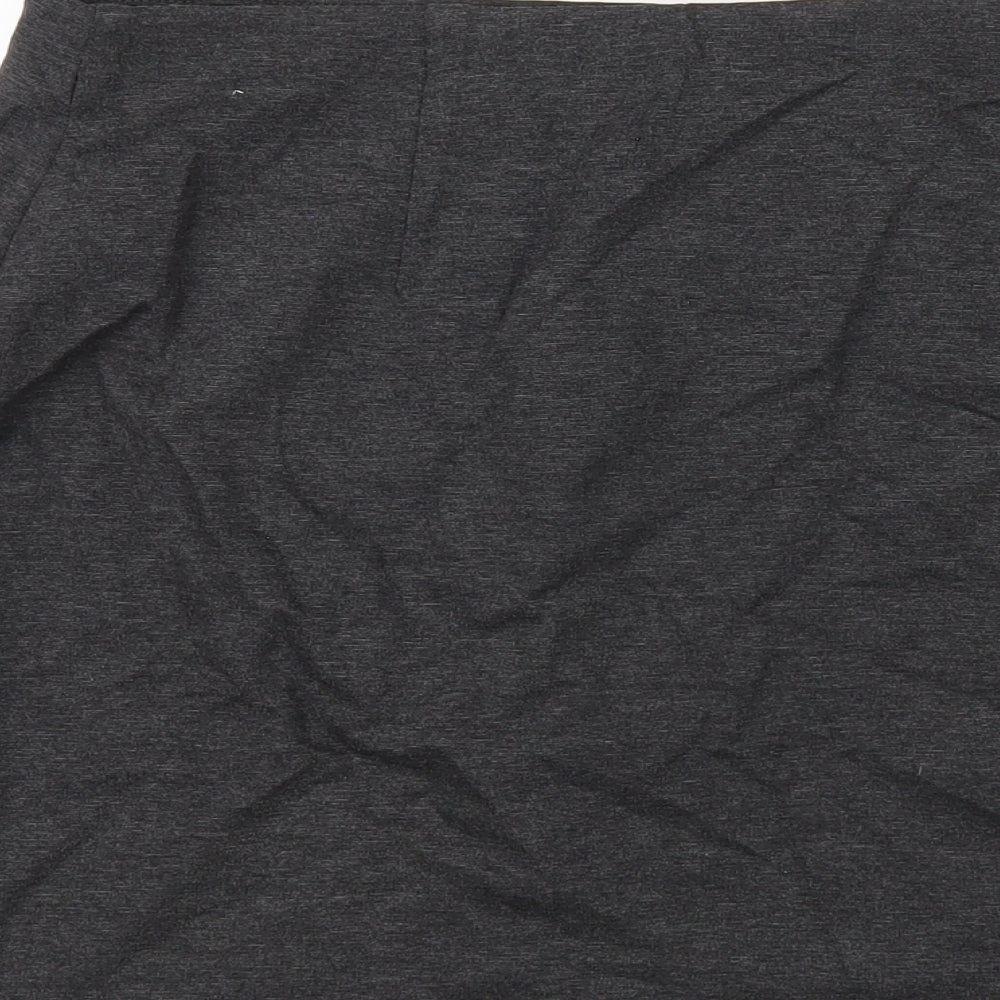 Marks & Spencer Womens Grey Viscose A-Line Skirt Size 12