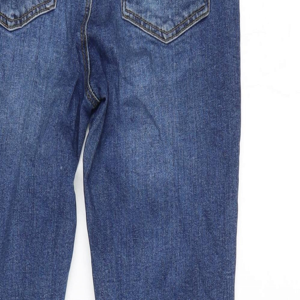 JDY Denim Womens Blue Cotton Blend Straight Jeans Size 28 L28 in Regular Zip