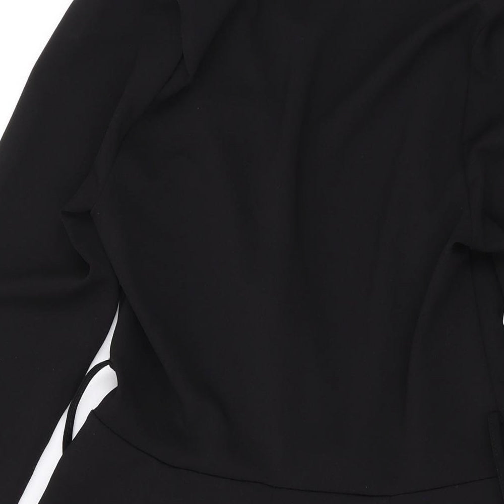 ASOS Womens Black Polyester Playsuit One-Piece Size 8 L3 in Pullover