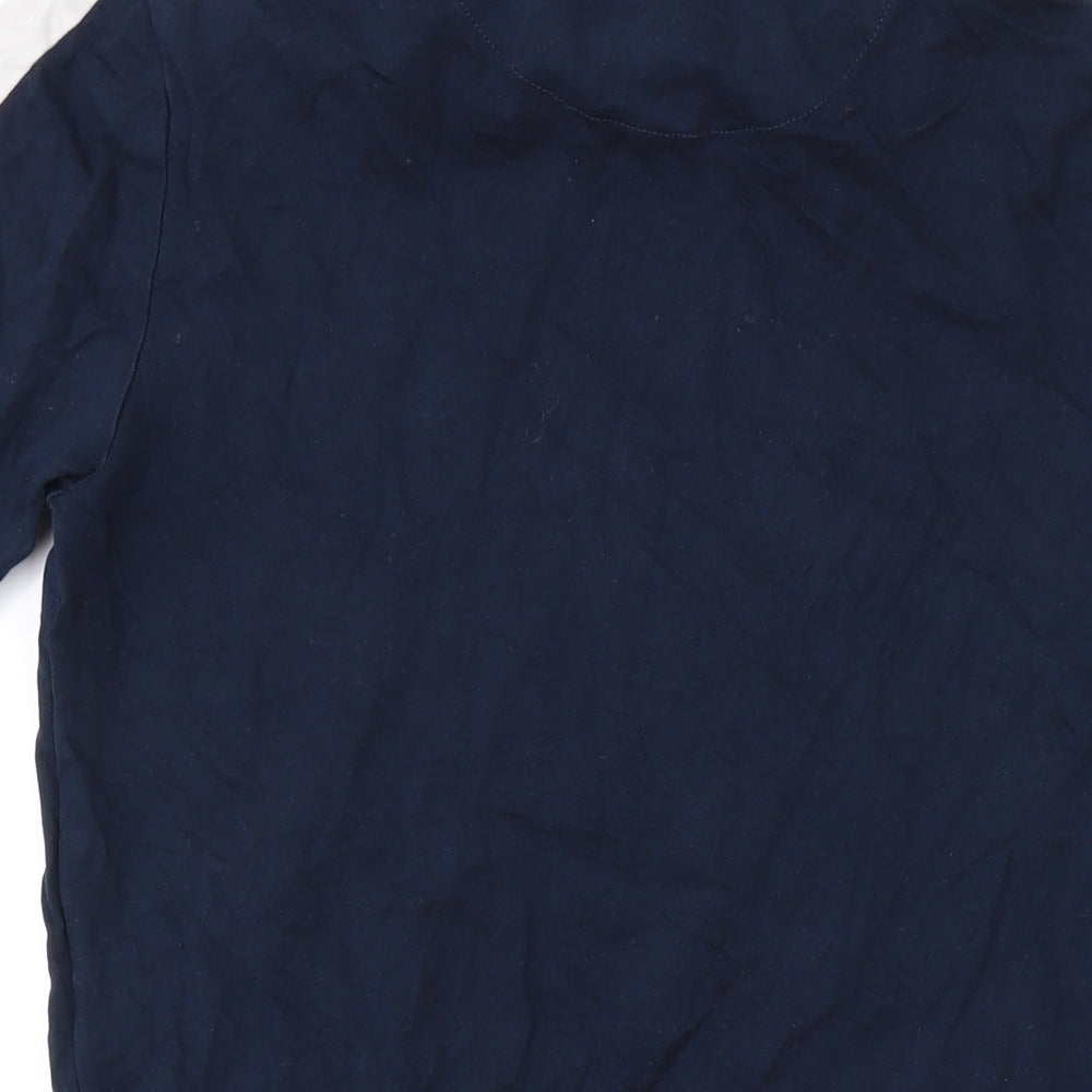 DFND Mens Blue Cotton T-Shirt Size L Round Neck