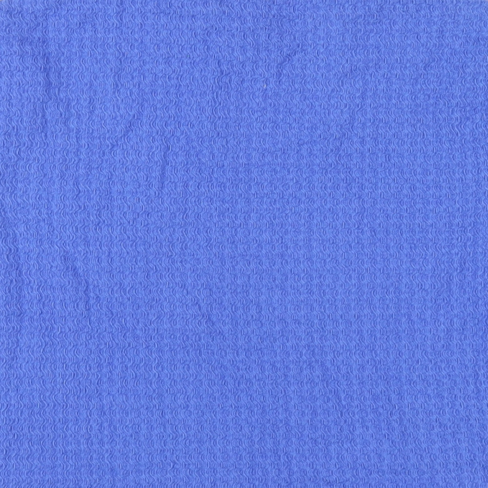 NEXT Womens Blue Polyester Basic T-Shirt Size 14 Round Neck