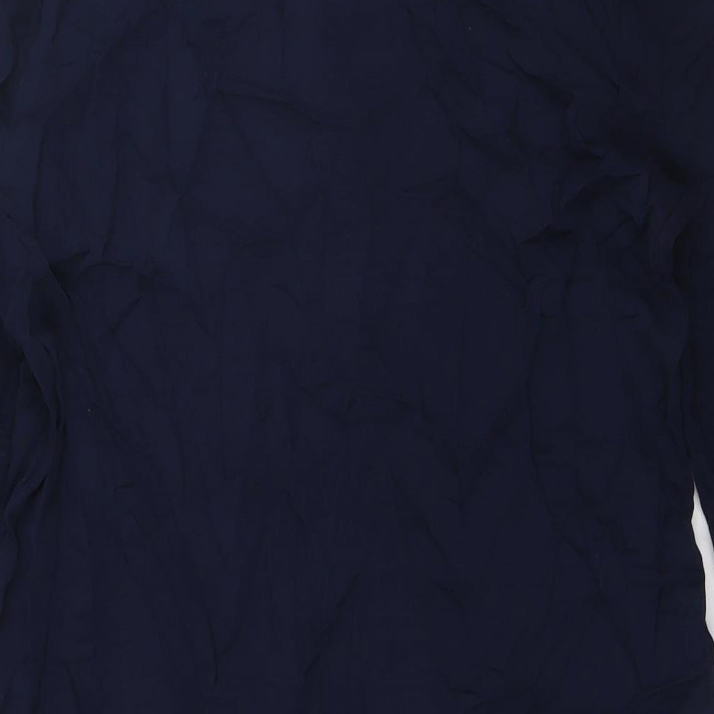 Marks & Spencer Womens Blue Viscose Shirt Dress Size 10 Sweetheart