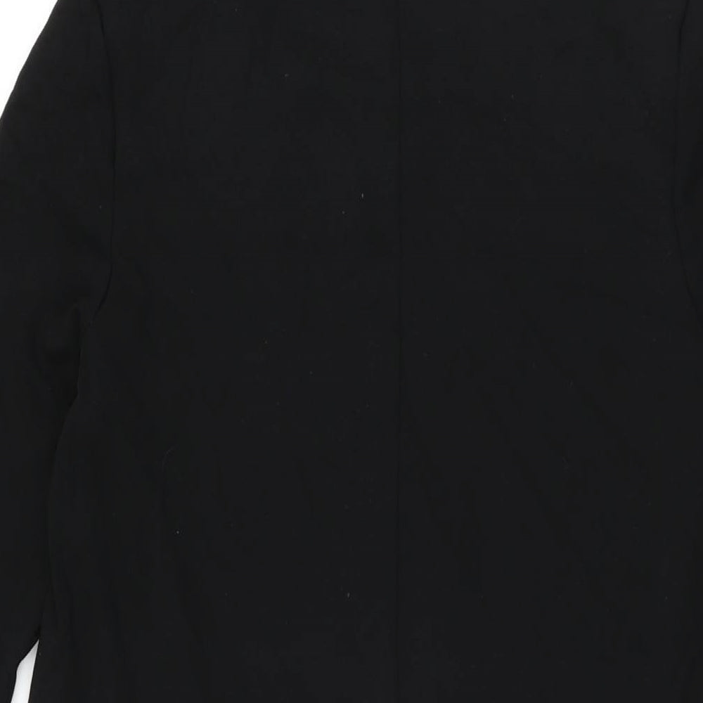 H&M Womens Black Viscose Shift Size S Round Neck Pullover