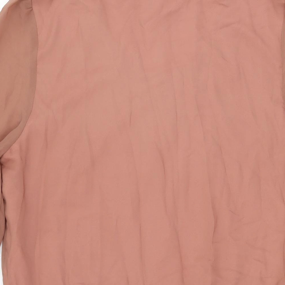 Louche Womens Pink Polyester Skater Dress Size M Round Neck Pullover