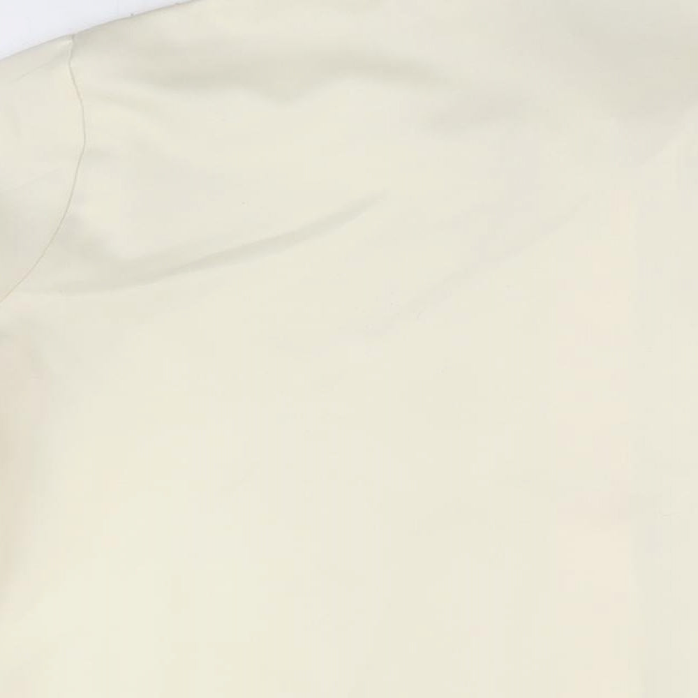 Fashions Womens Ivory Polyester Basic Button-Up Size 18 Collared