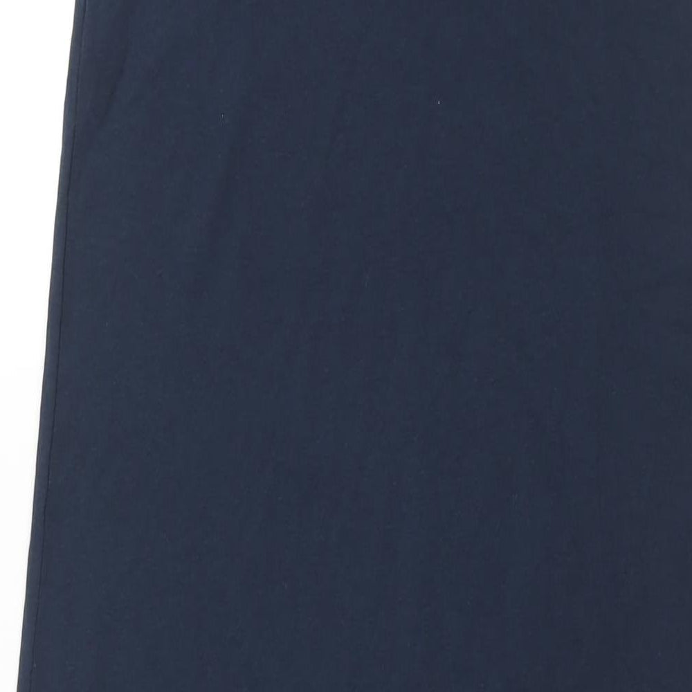 Vera Moda Womens Blue Polyester Maxi Size M Scoop Neck Pullover