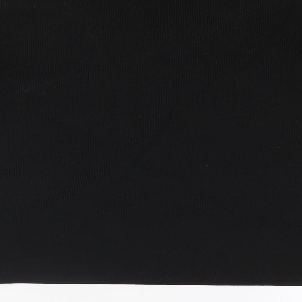 Mango Womens Black Polyester Basic Blouse Size S Square Neck - Button Detail
