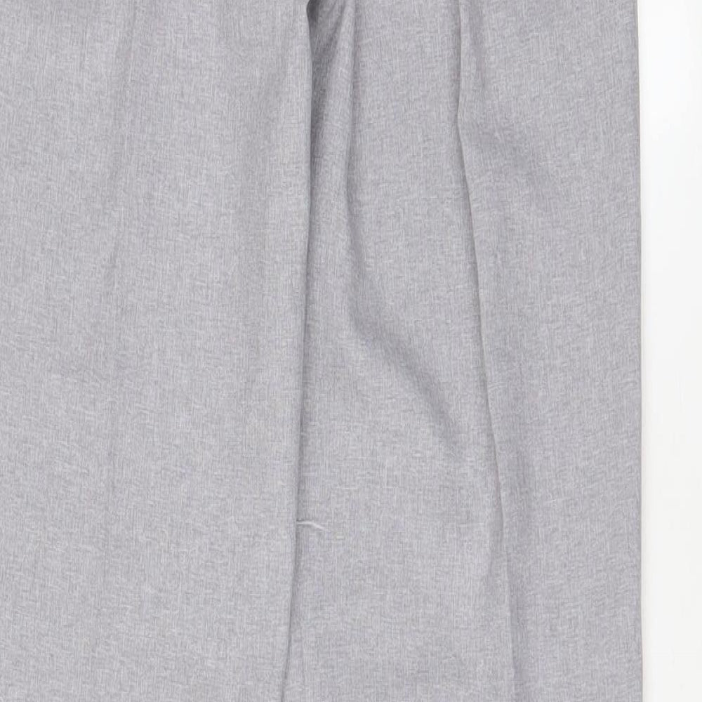 Emma Collection Womens Blue Polyester Trousers Size 8 L28 in Regular