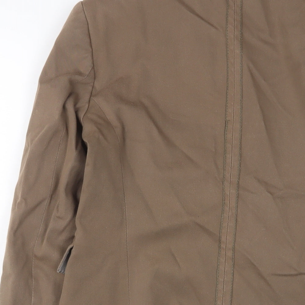 Picci Morra Womens Brown Jacket Blazer Size 12 Button