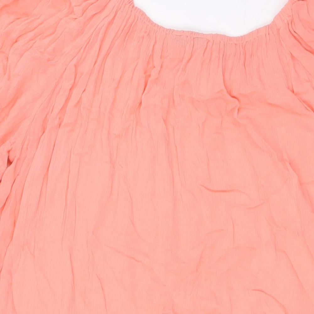 Marks & Spencer Womens Pink Viscose A-Line Size 20 Off the Shoulder - Beach Wear