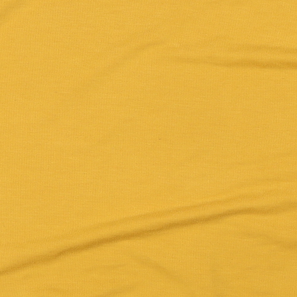New Look Womens Yellow Polyester Pullover Sweatshirt Size 6