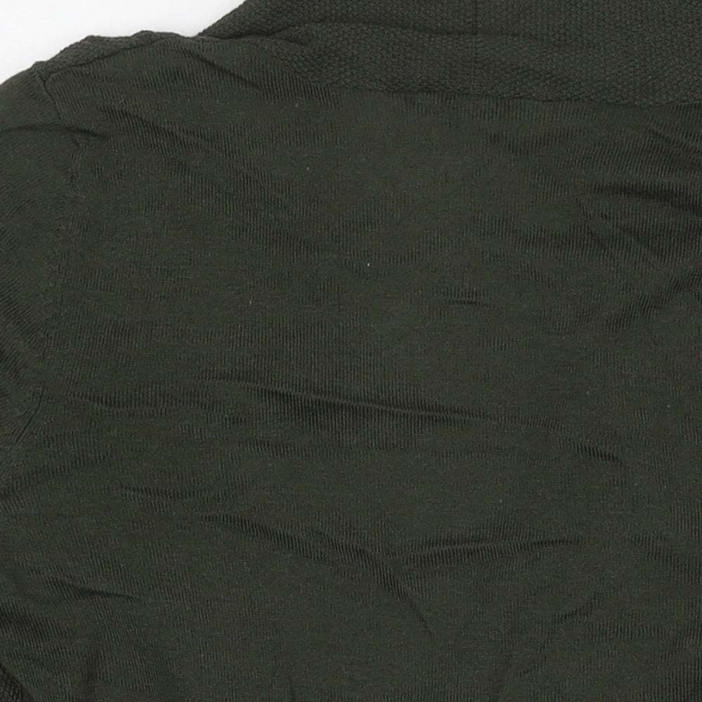 TOM TAILOR Womens Green V-Neck Cotton Cardigan Jumper Size XS