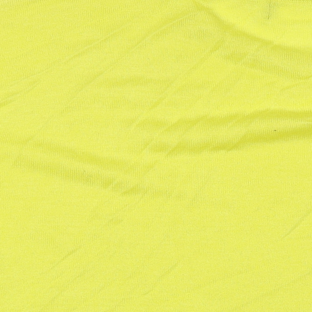 New Look Womens Yellow Round Neck Acrylic Pullover Jumper Size L