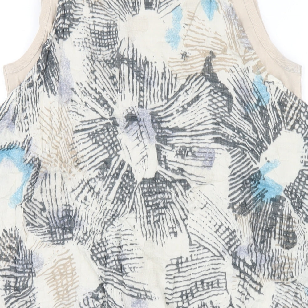 Sandwich Womens Multicoloured Geometric Cotton Tank Dress Size 10 Scoop Neck Pullover