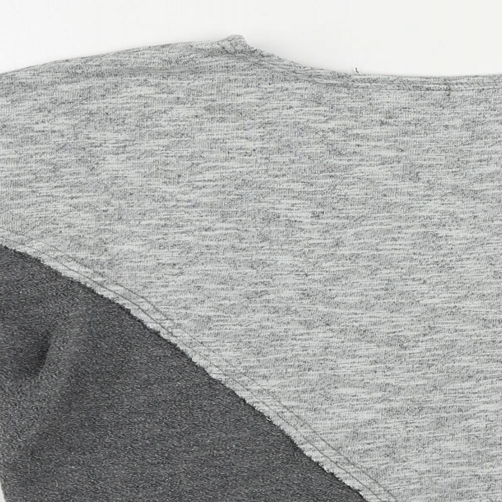 Topshop Womens Grey Cotton Pullover Sweatshirt Size S Pullover - Size S-M