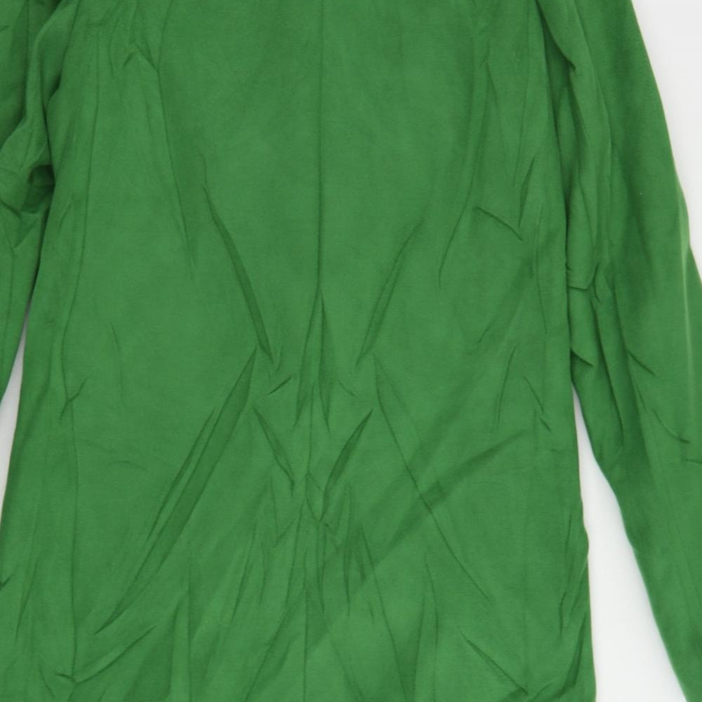 Marks & Spencer Womens Green Overcoat Coat Size 10 Button