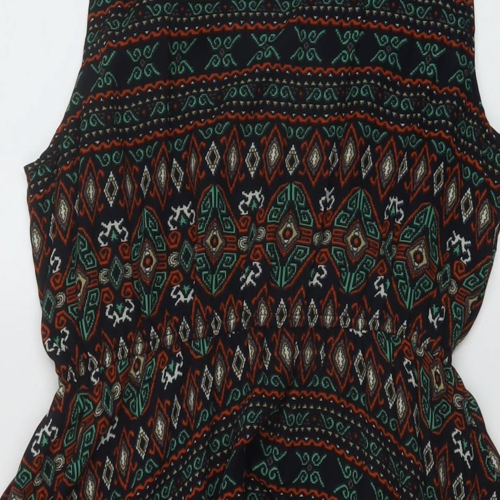 Apricot Womens Multicoloured Geometric Polyester A-Line Size 12 Round Neck Pullover