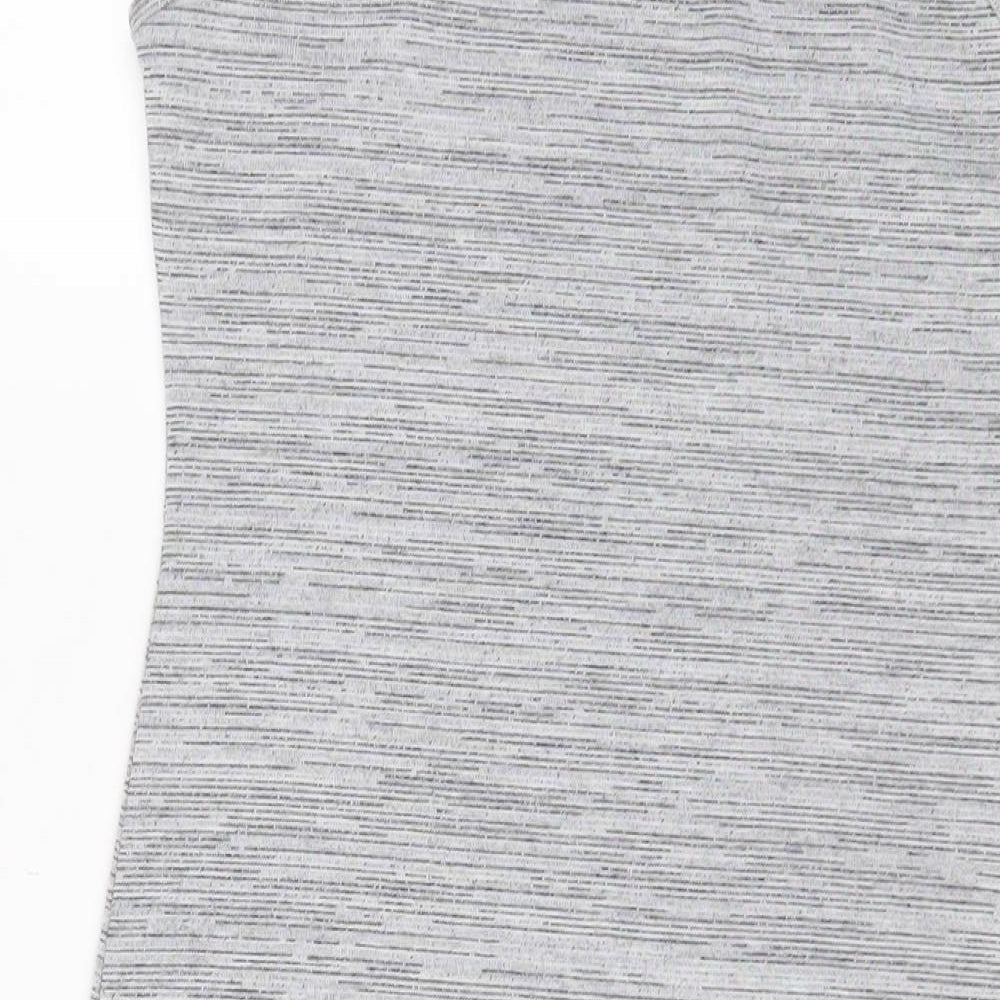 Select Womens Grey Polyester Bodycon Size 10 Crew Neck Pullover