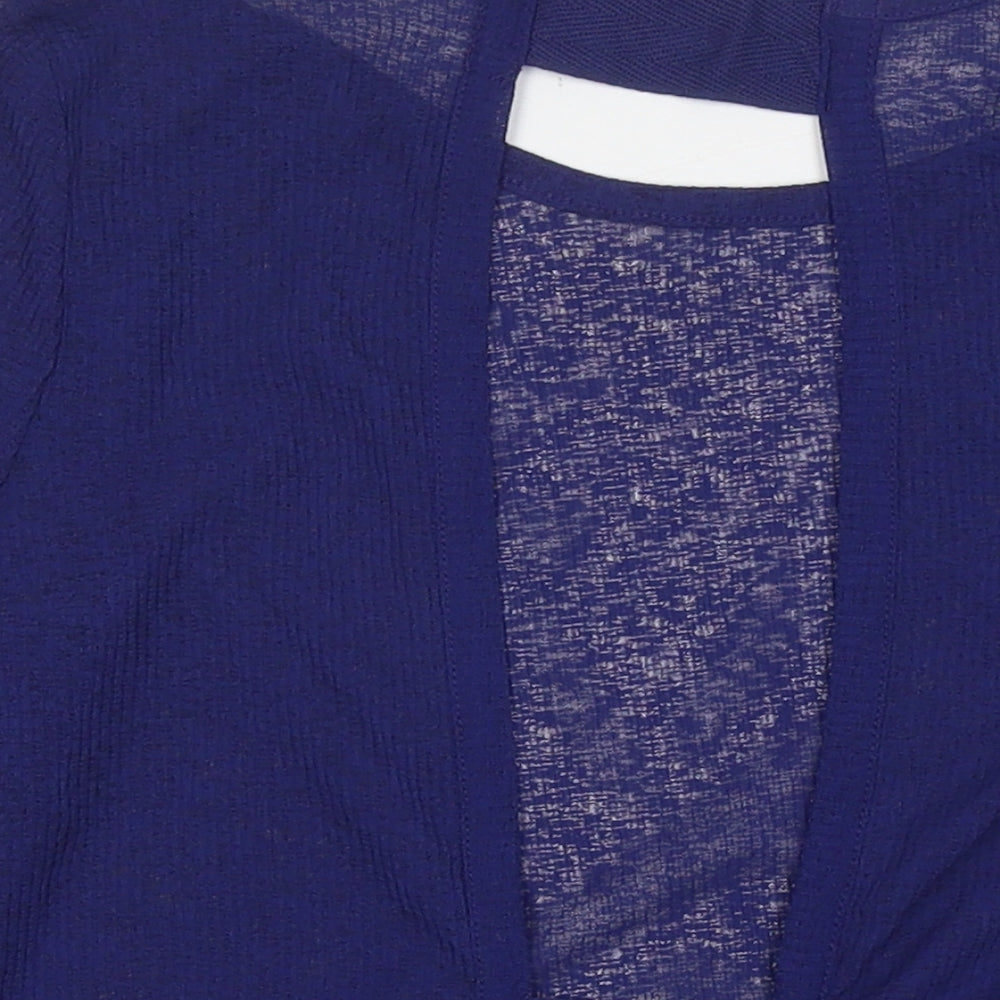 NEXT Womens Blue Round Neck Polyester Pullover Jumper Size 10