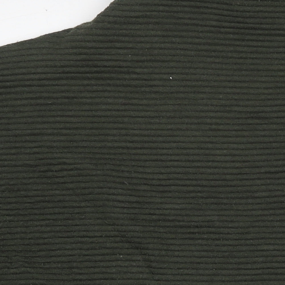 New Look Womens Green Polyester Pullover Sweatshirt Size 14 Pullover - Ribbed
