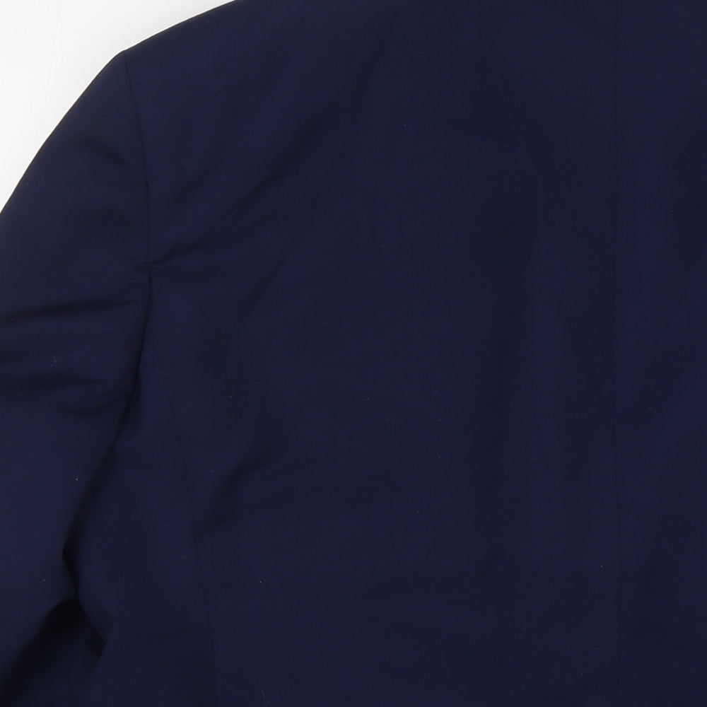 River Island Mens Blue Polyester Jacket Suit Jacket Size 44 Regular