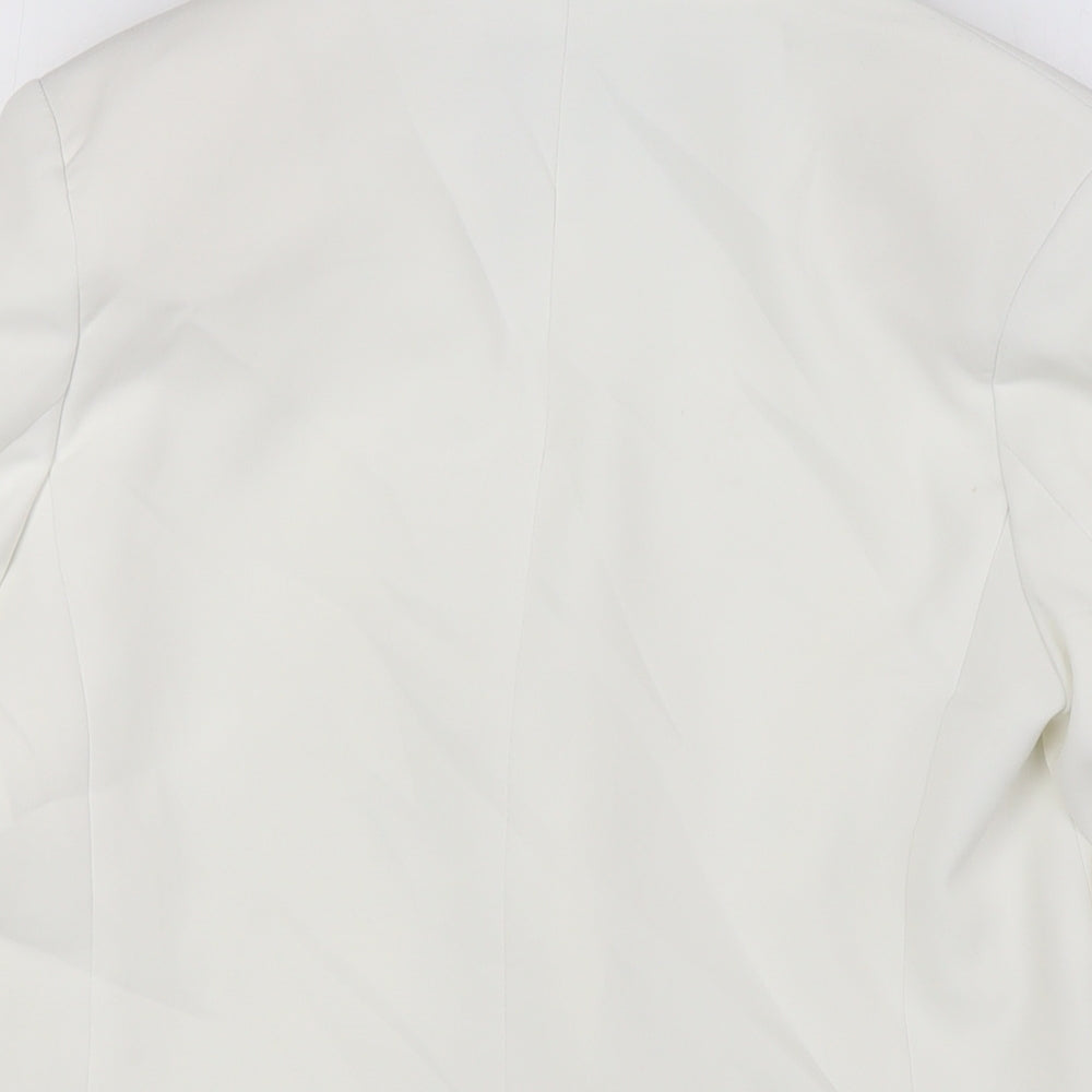 Stradivarius Womens Ivory Jacket Blazer Size XS Button