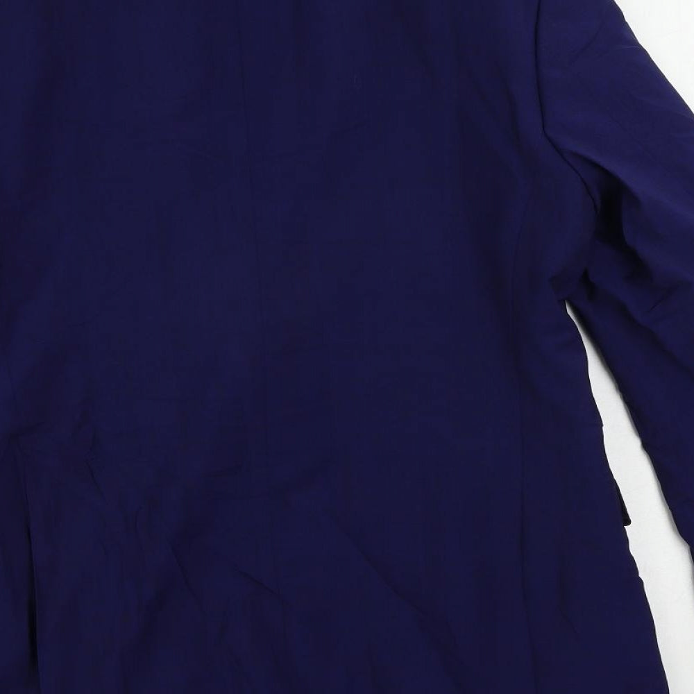 Marks & Spencer Mens Blue Wool Jacket Suit Jacket Size 38 Regular