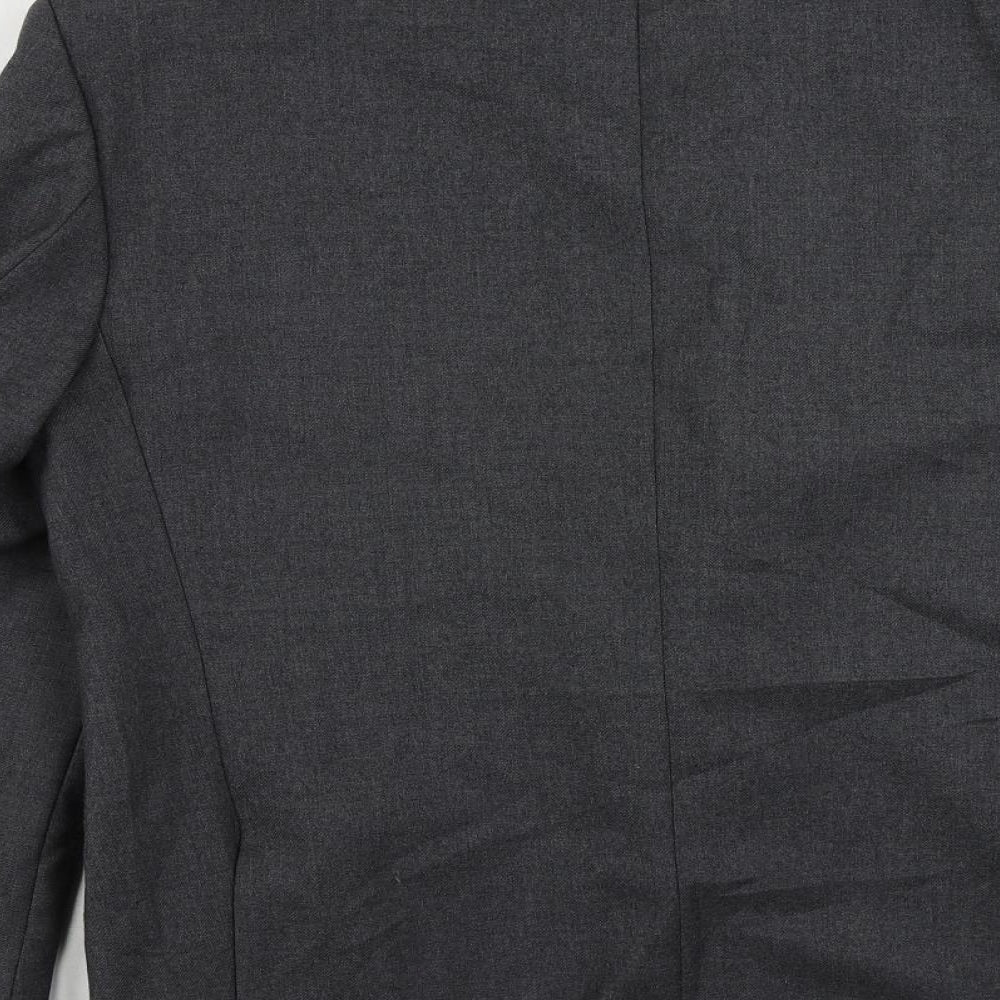 The Label Mens Grey Wool Jacket Suit Jacket Size 44 Regular
