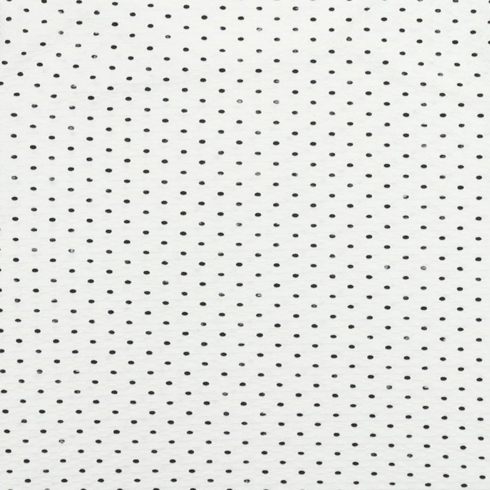 Profile Womens White Polka Dot Polyester Basic T-Shirt Size 14 Round Neck