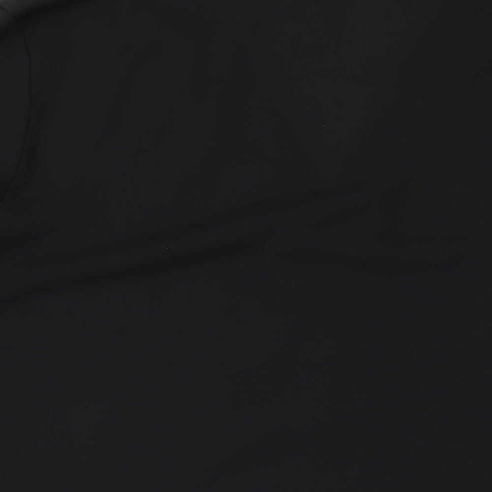 ASOS Womens Black Polyester Basic Button-Up Size 14 V-Neck