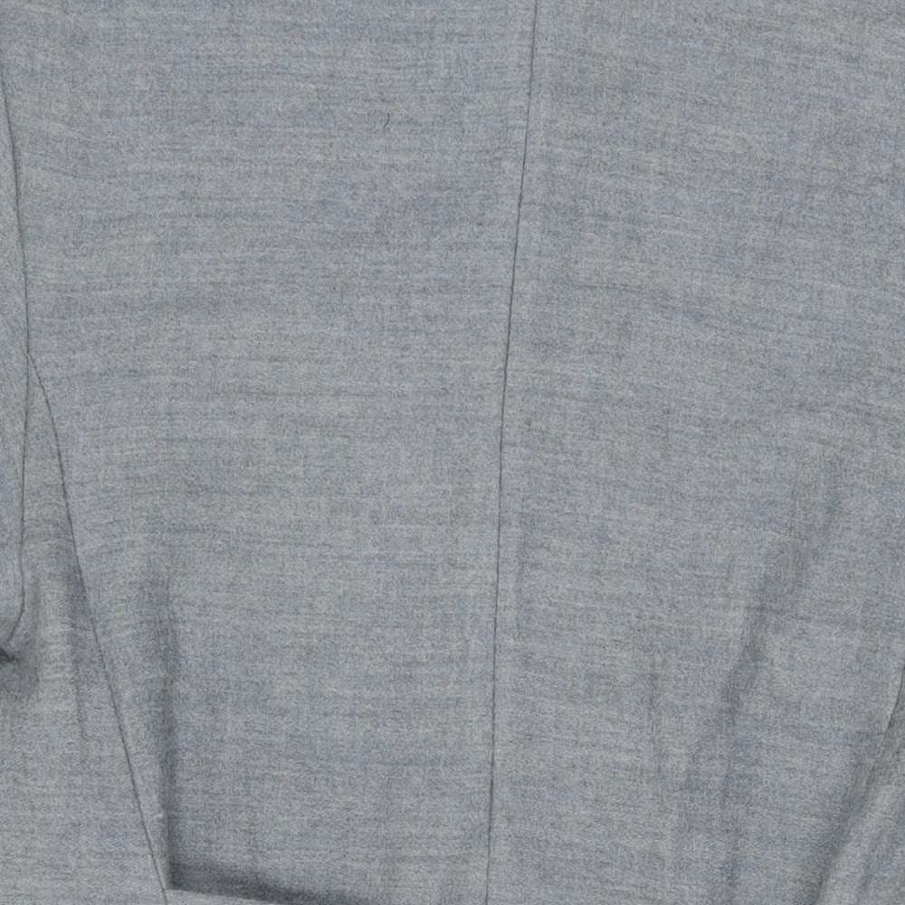 Zara Womens Grey Polyester Shift Size XS V-Neck Pullover